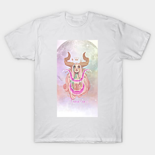 Taurus Design T-Shirt by the.after.effect.photos@gmail.com